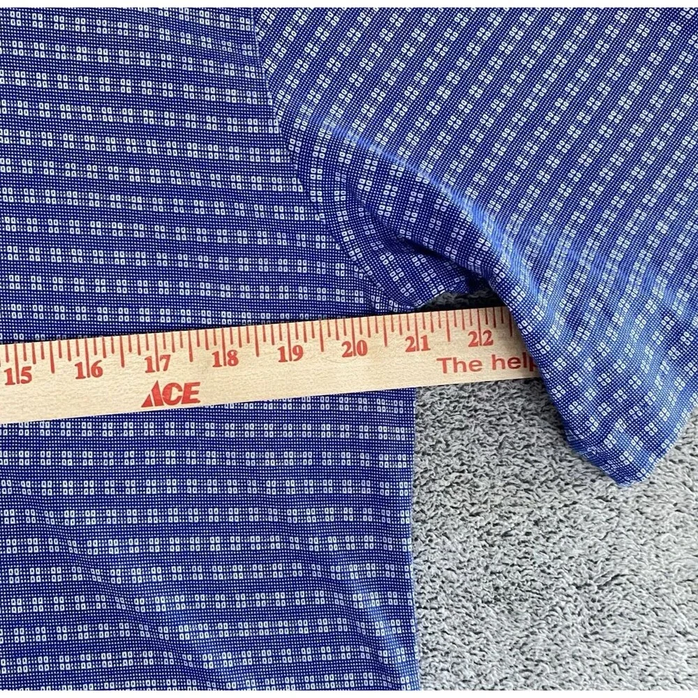 Polo Golf Ralph Lauren Men's Shirt Short Sleeve Blue 100% Pima Cotton Size M